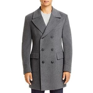 Corneliani Wool Double Breasted Overcoat Topcoat Size US 42 IT 52R Rtl $1495